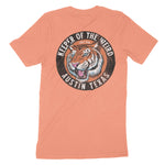 Austin Tiger Dude T-Shirt Sunset back