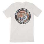 Austin Tiger Dude T-Shirt Vintage White back