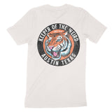 Austin Tiger Dude T-Shirt in Vintage - back view