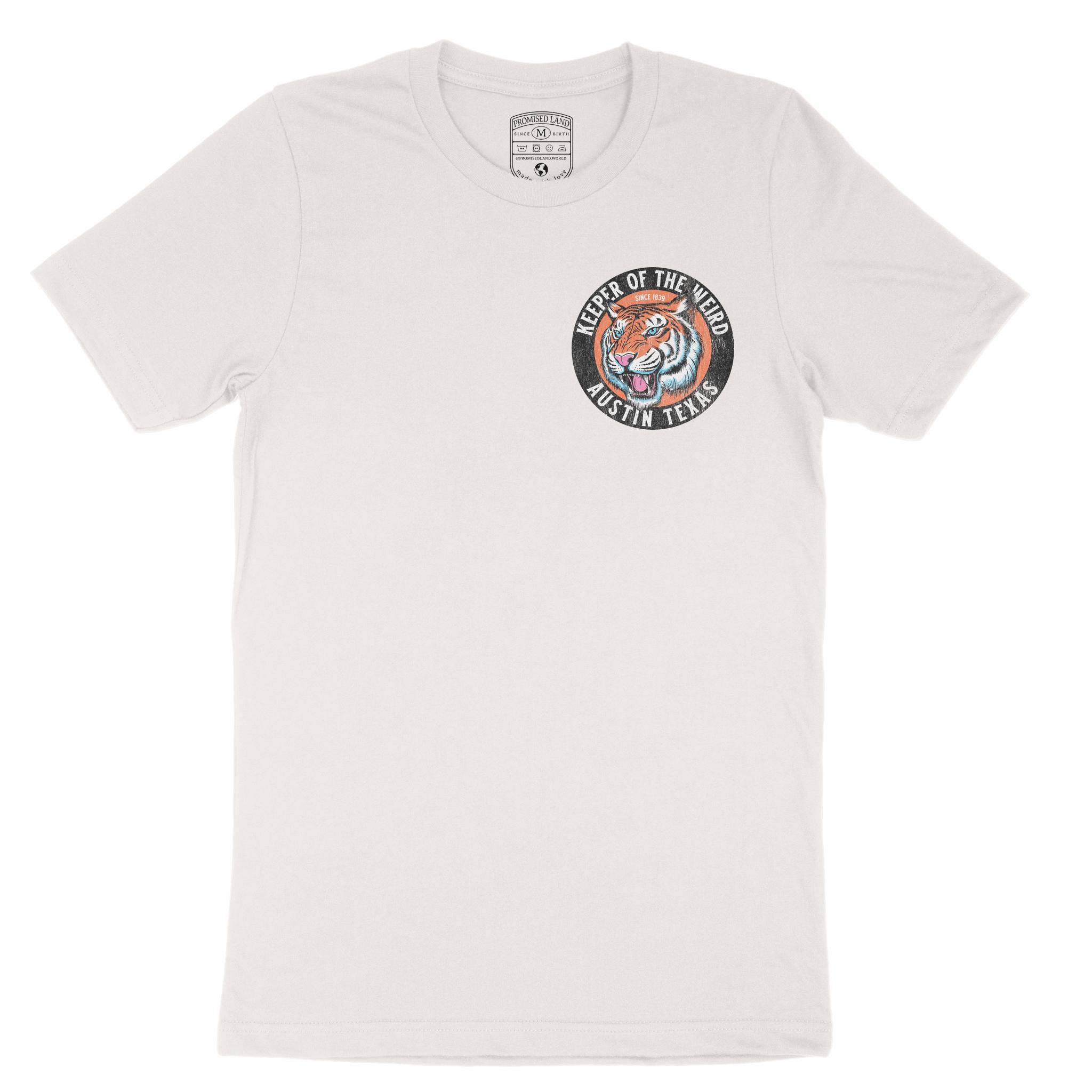 Austin Tiger Dude T-Shirt in Vintage - front view