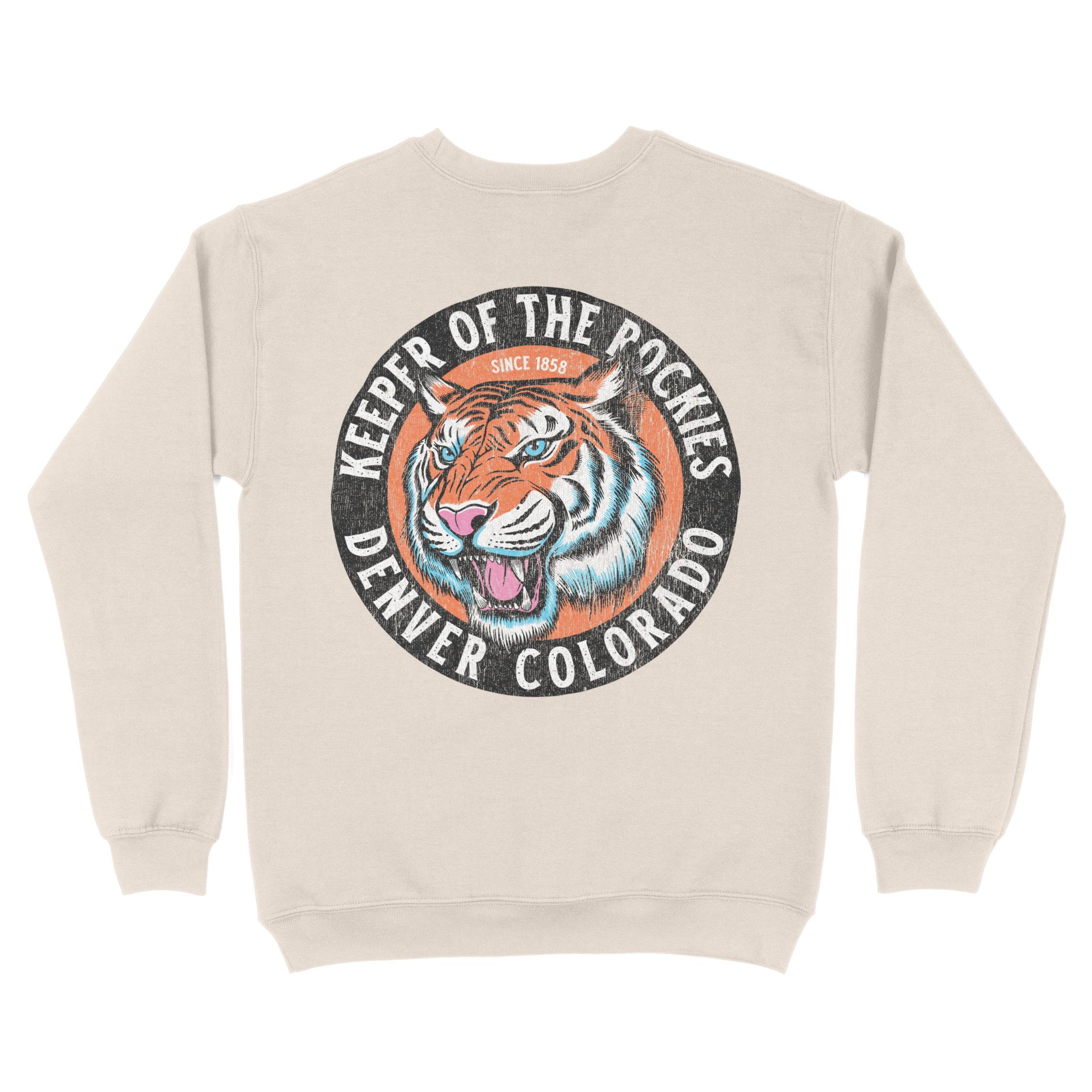 Denver Crewneck in Natural - back view