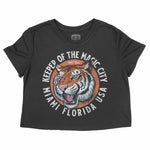 Miami Tiger Dude Cropped Tee Black front