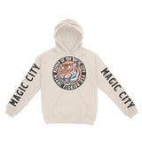 Miami Hoodie in Natural - front-sleeves view