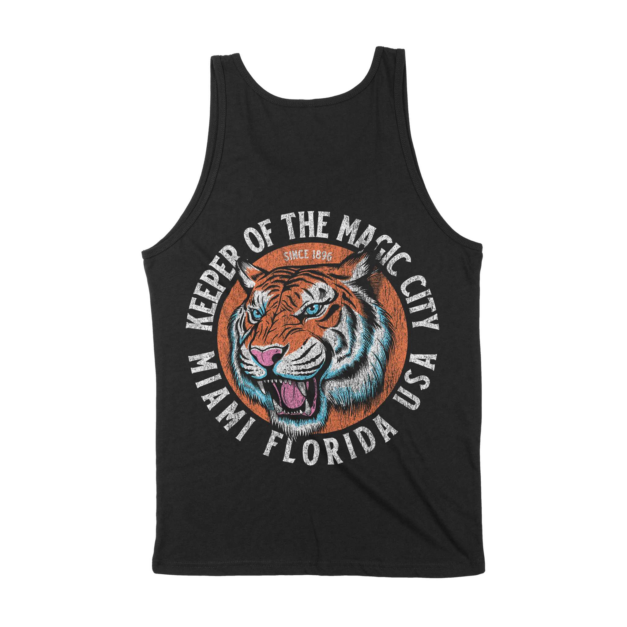 Miami Tiger Dude Tank Top Black back