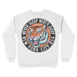 New York Tiger Dude Crewneck White back