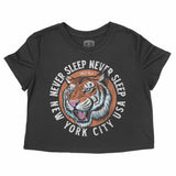 New York Tiger Dude Cropped Tee Black front
