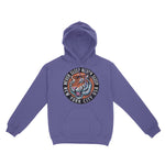 New York Tiger Dude Hoodie Violet front
