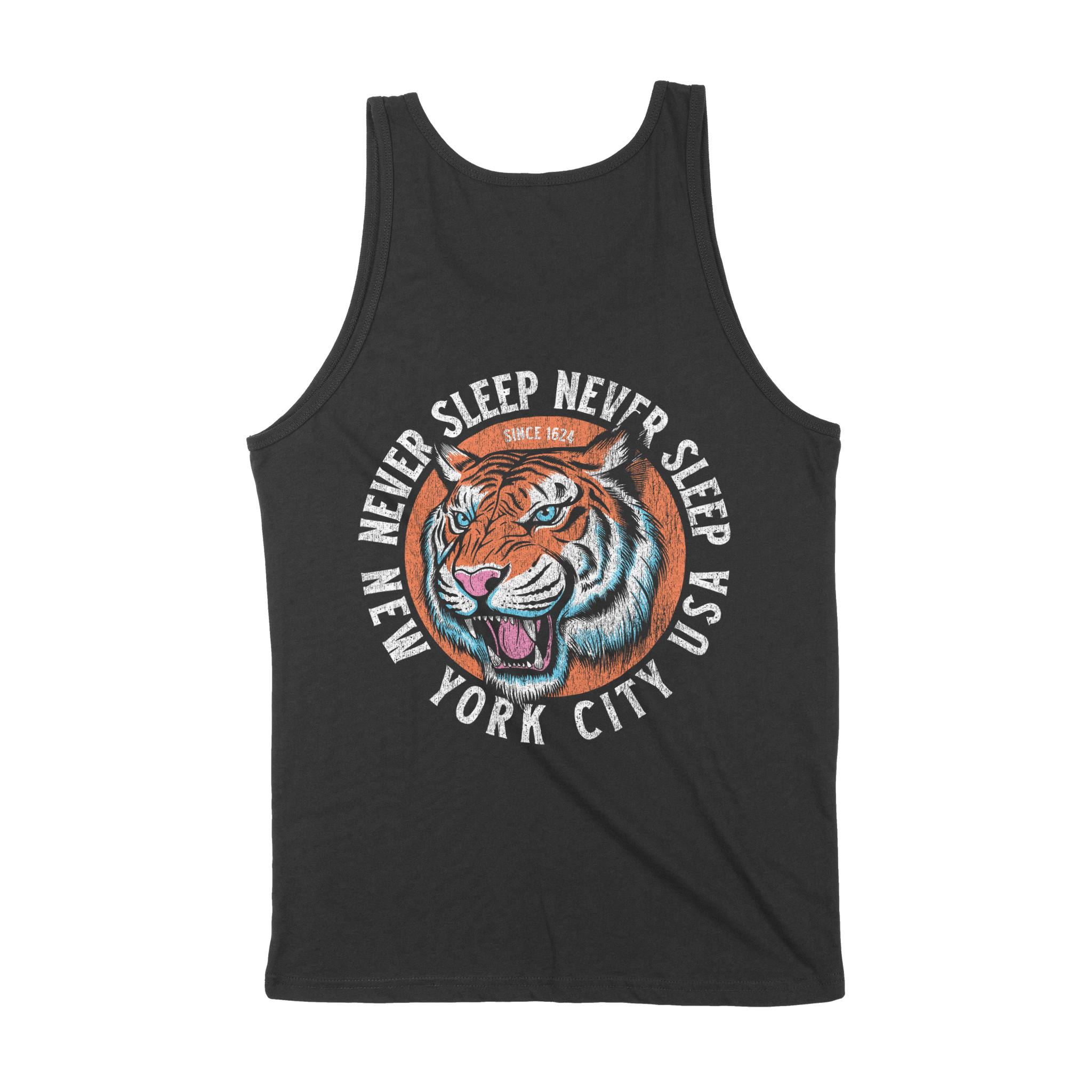 New York Tank Top in Black - back view