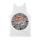 New York Tiger Dude Tank Top White back