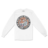 New York Tiger Dude Longsleeve in White - front view