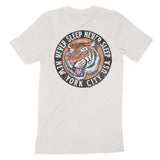 New York Tiger Dude T-Shirt Vintage_White back