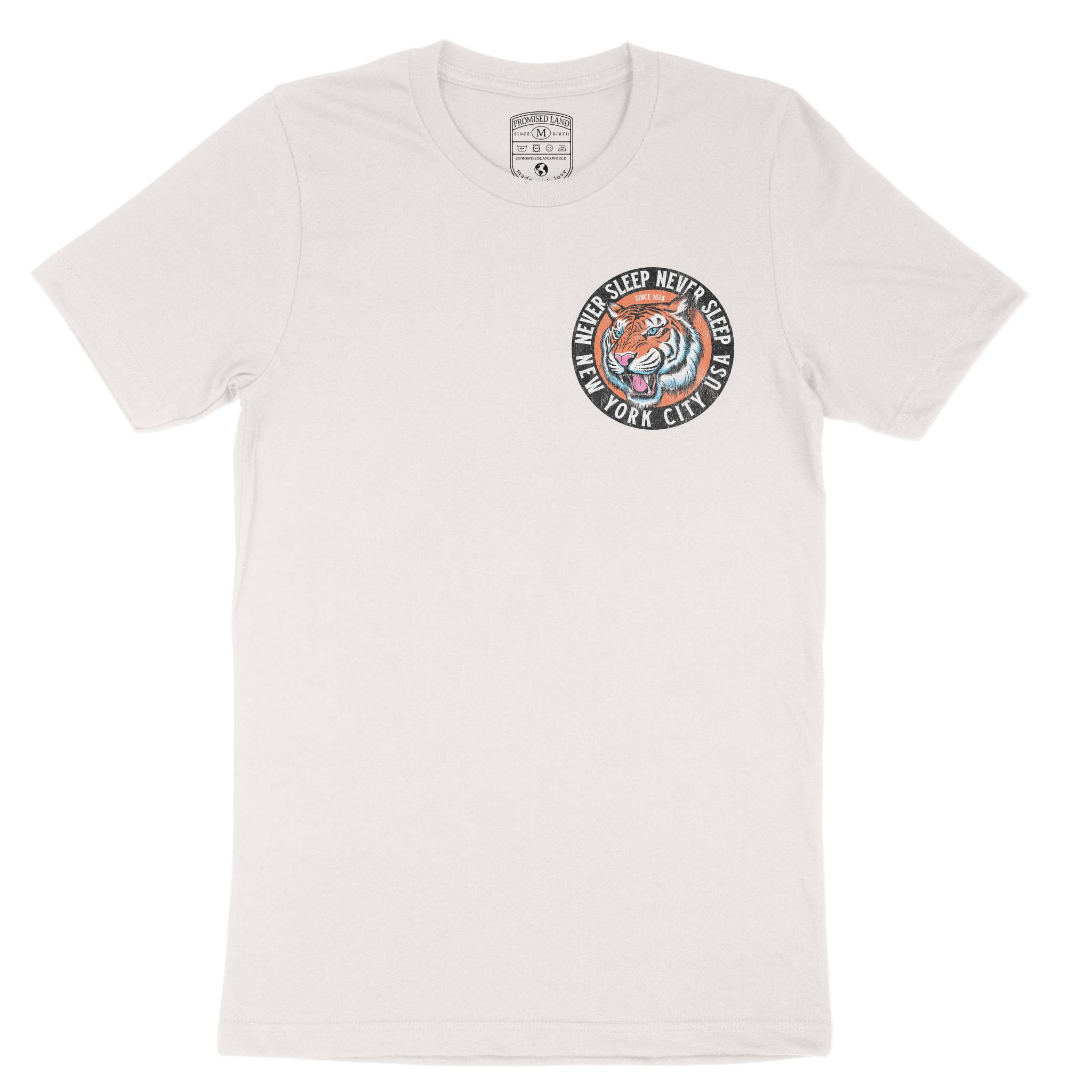New York Tiger Dude T-Shirt in Vintage - front view