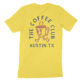 Austin Coffee Kid T-Shirt Yellow back