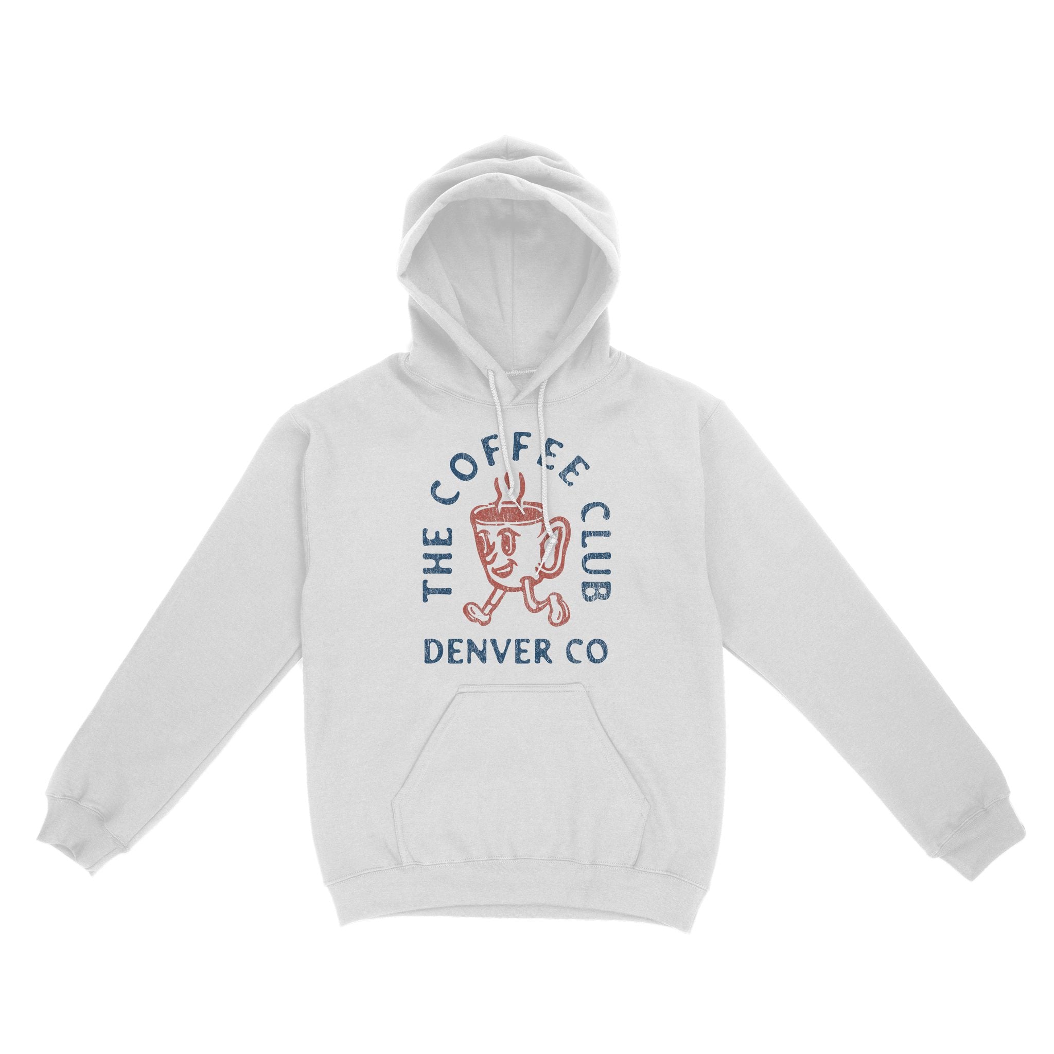 Denver Coffee Kid Hoodie White front