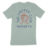 Denver Coffee Kid T-Shirt Dusty Blue back