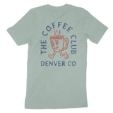Denver Coffee Kid T-Shirt Dusty Blue back
