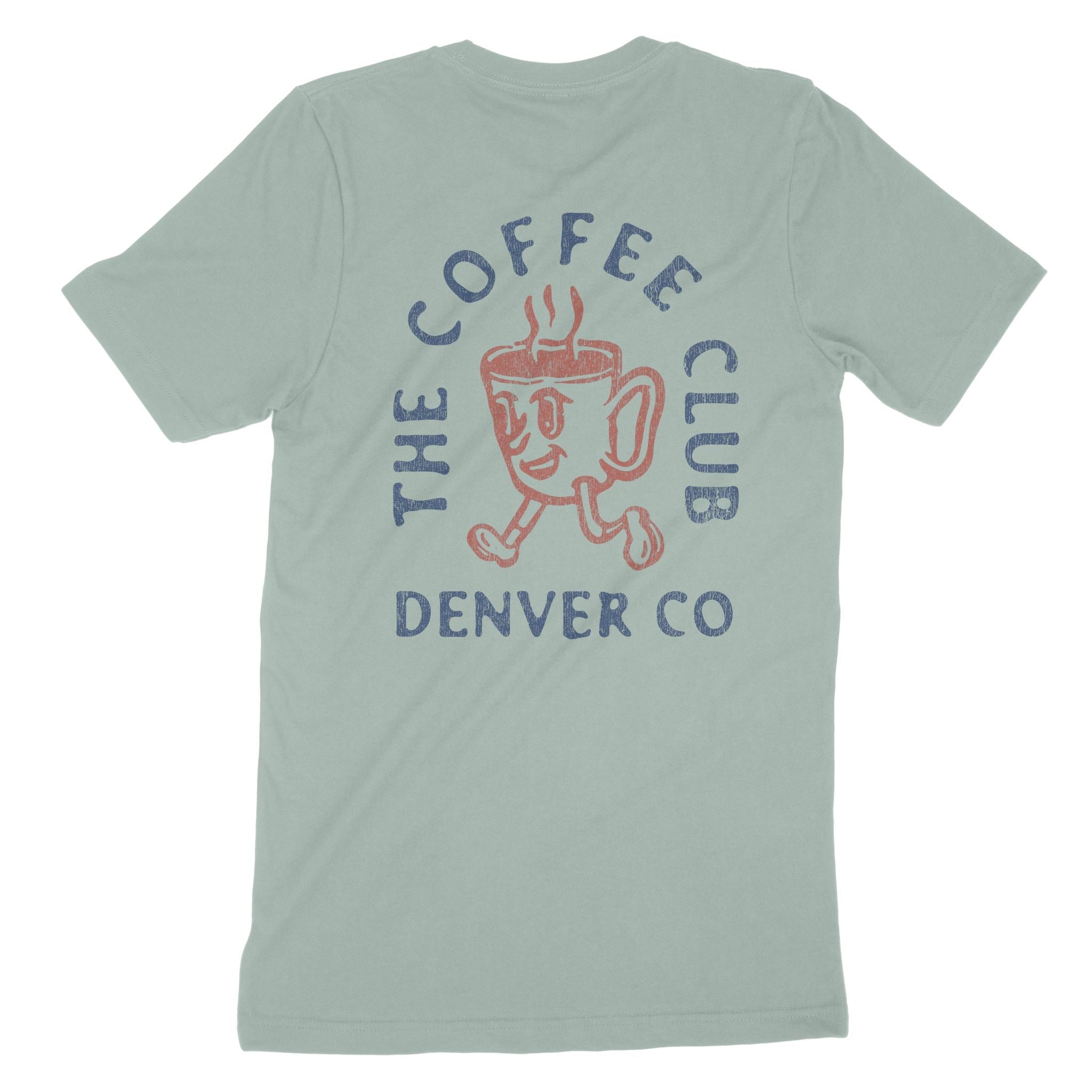 Denver Coffee Kid T-Shirt Dusty Blue back