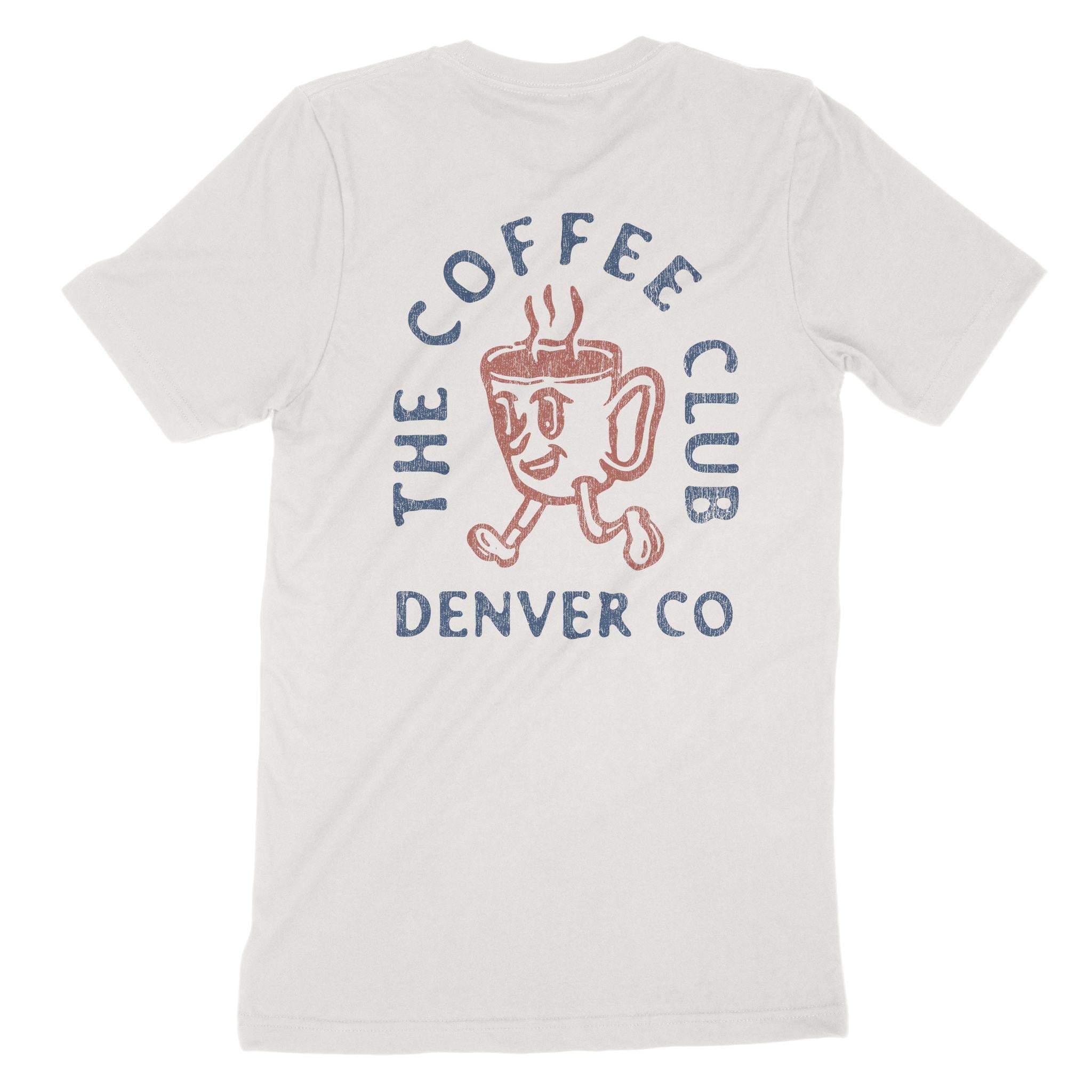 Denver Coffee Kid T-Shirt Vintage White back