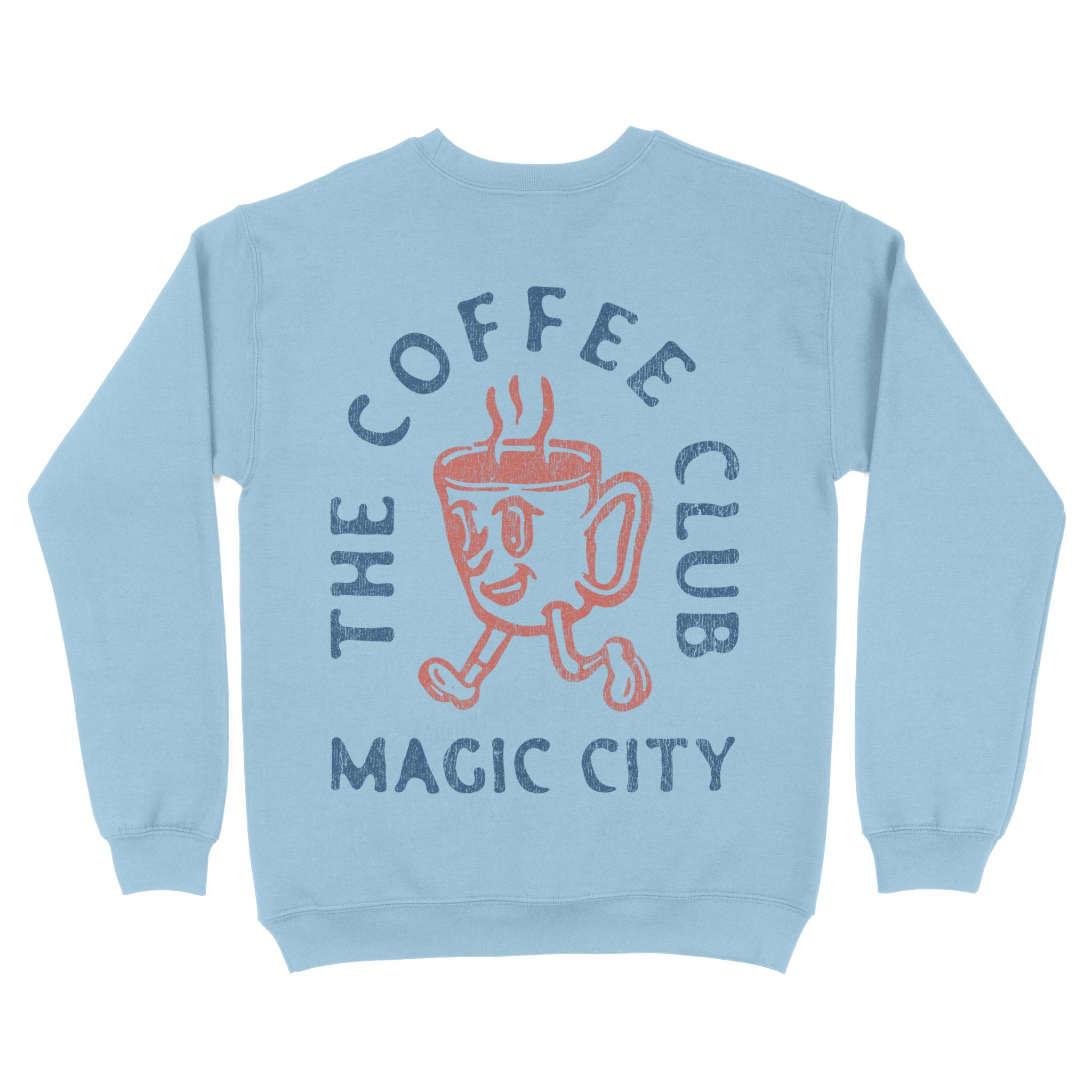 Miami Crewneck in Light Blue - back view