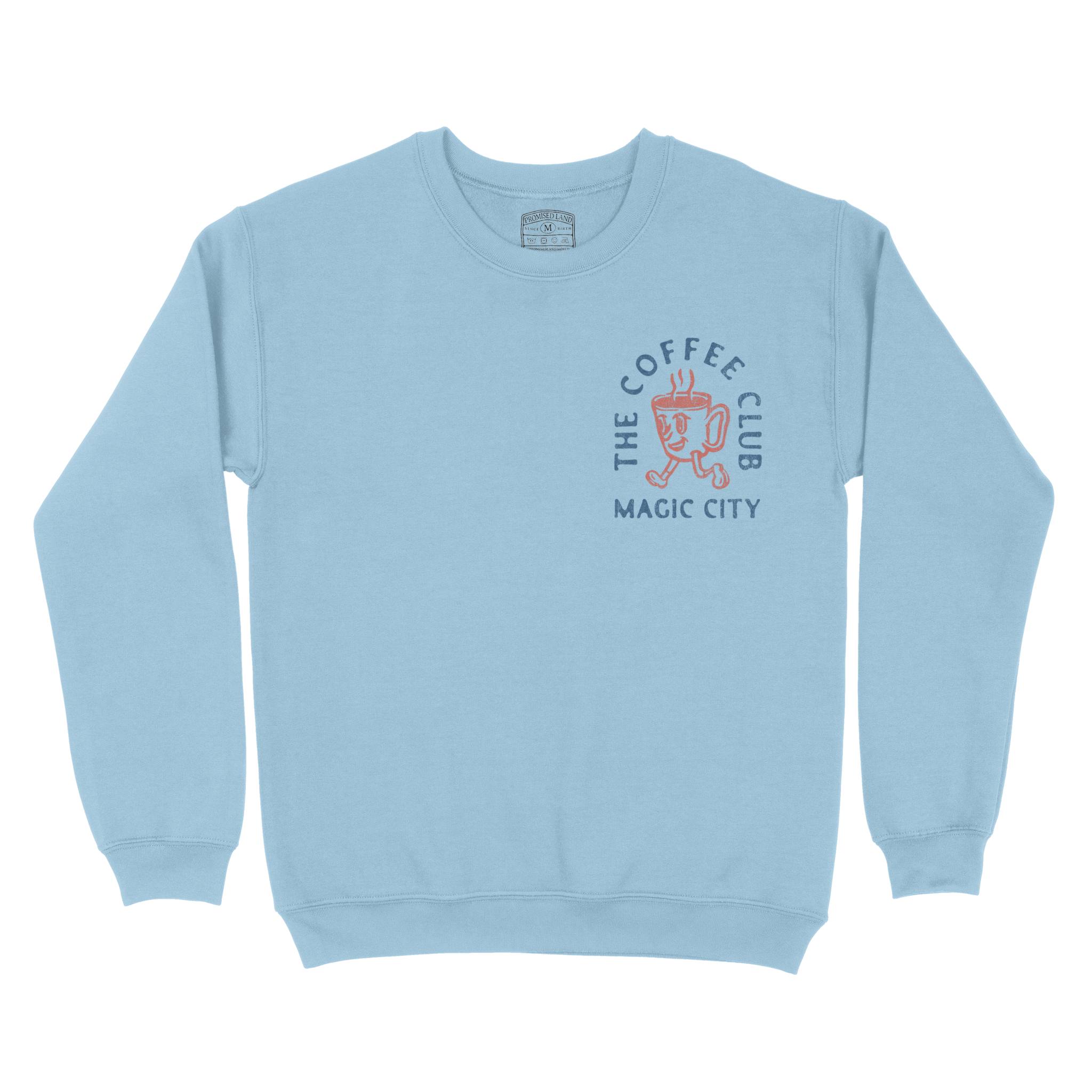 Miami Crewneck in Light Blue - front view