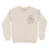 Miami Coffee Kid Crewneck in Natural - front view