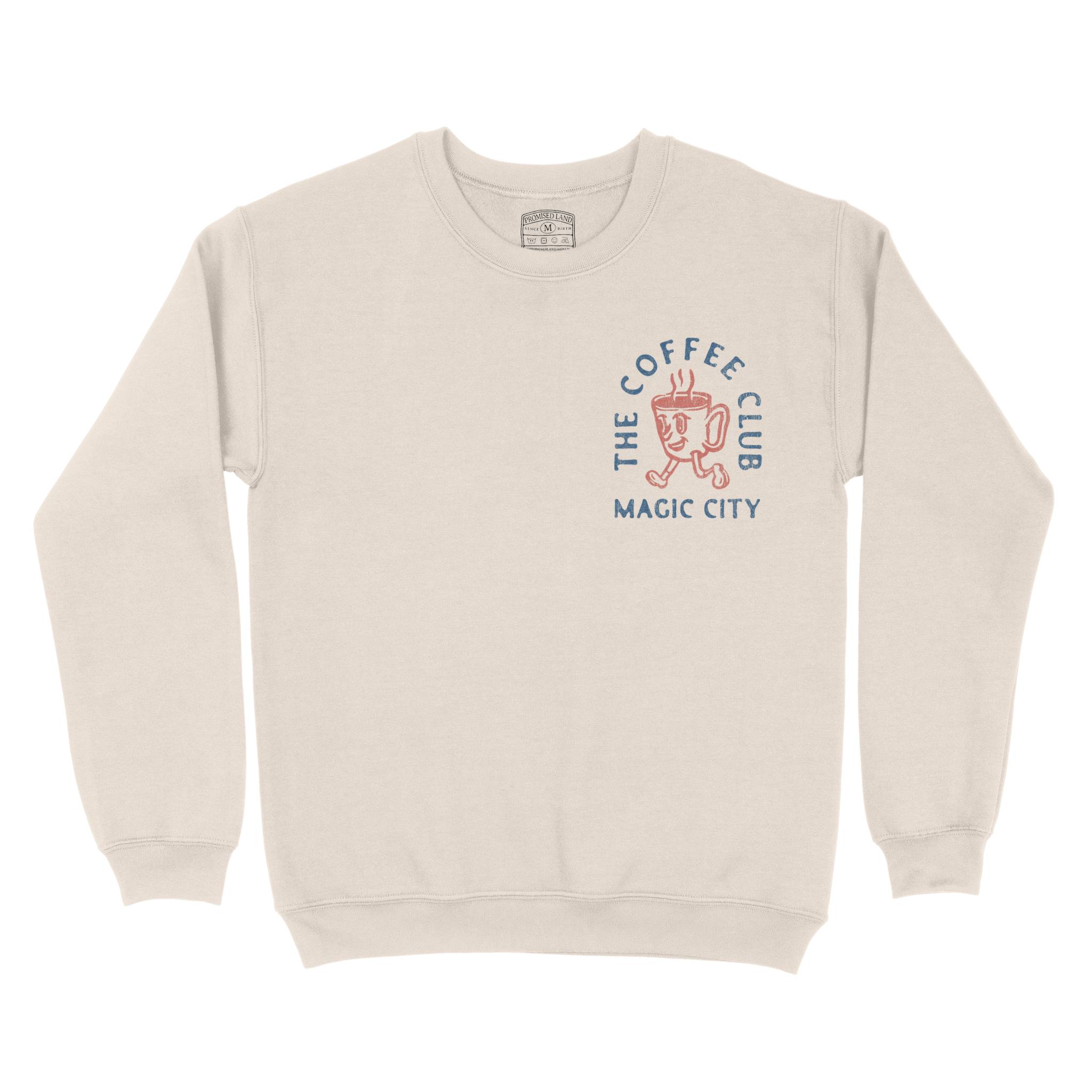 Miami Coffee Kid Crewneck in Natural - front view