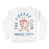 Miami Crewneck in White - back view