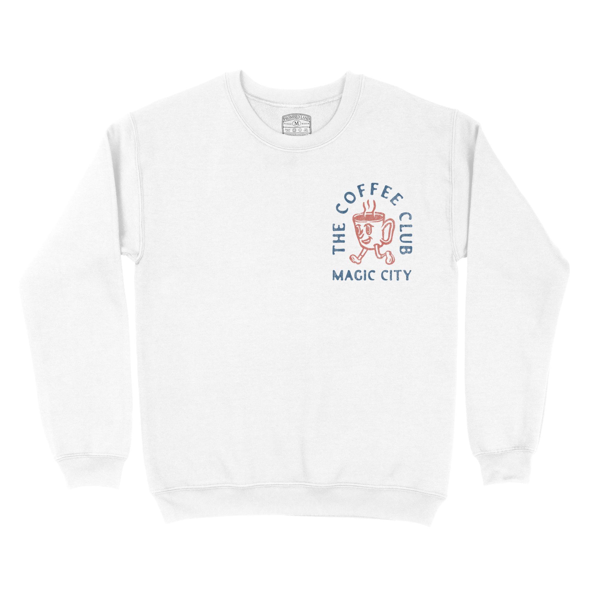 Miami Crewneck in White - front view
