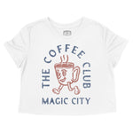 Miami Coffee Kid Cropped Tee White front