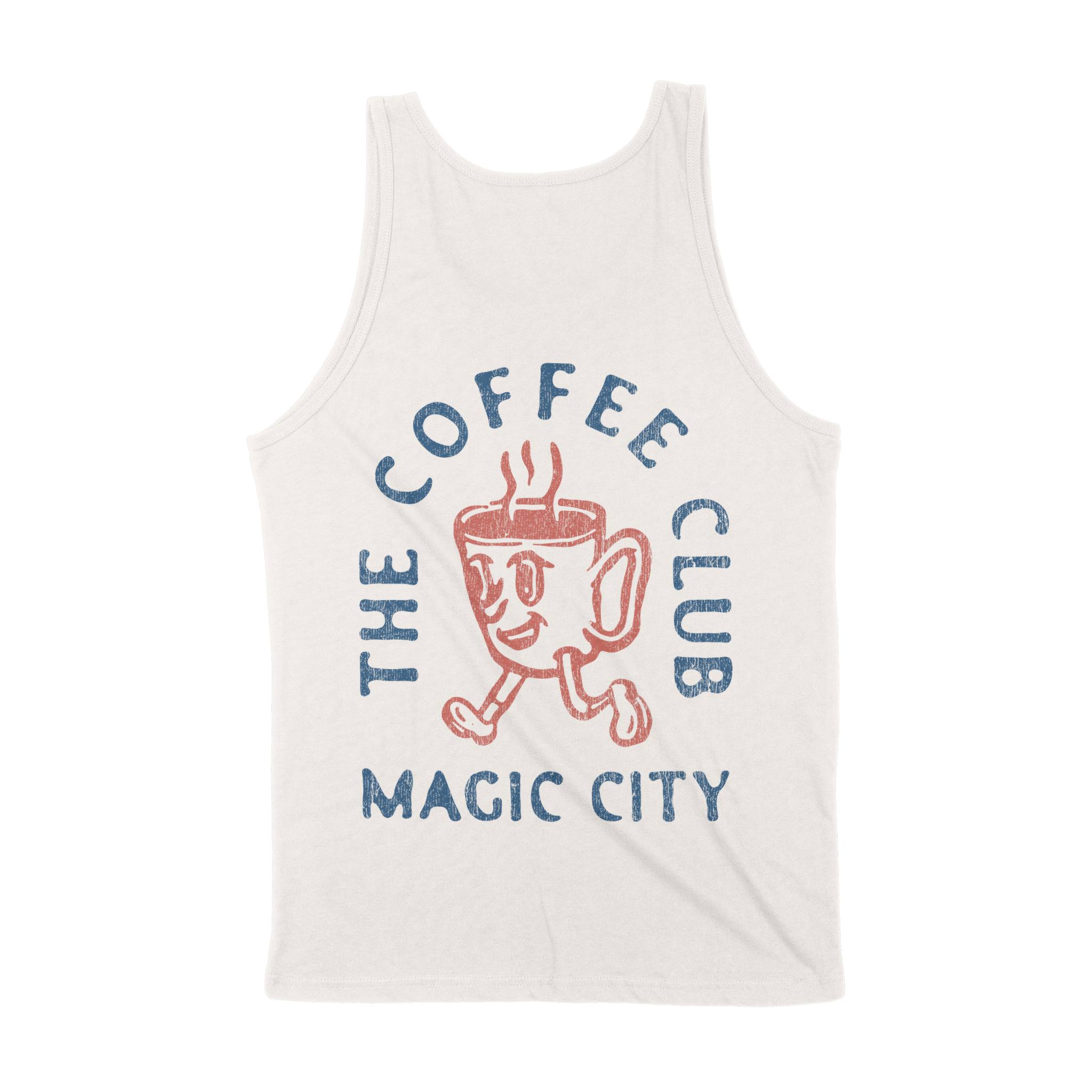 Miami Coffee Kid Tank Top in Vintage - back view
