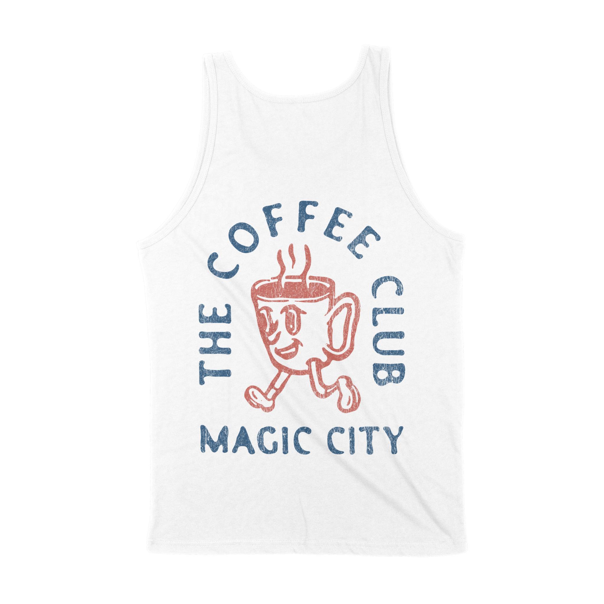 Miami Tank Top in White - back view