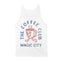 Miami Tank Top in White - back view