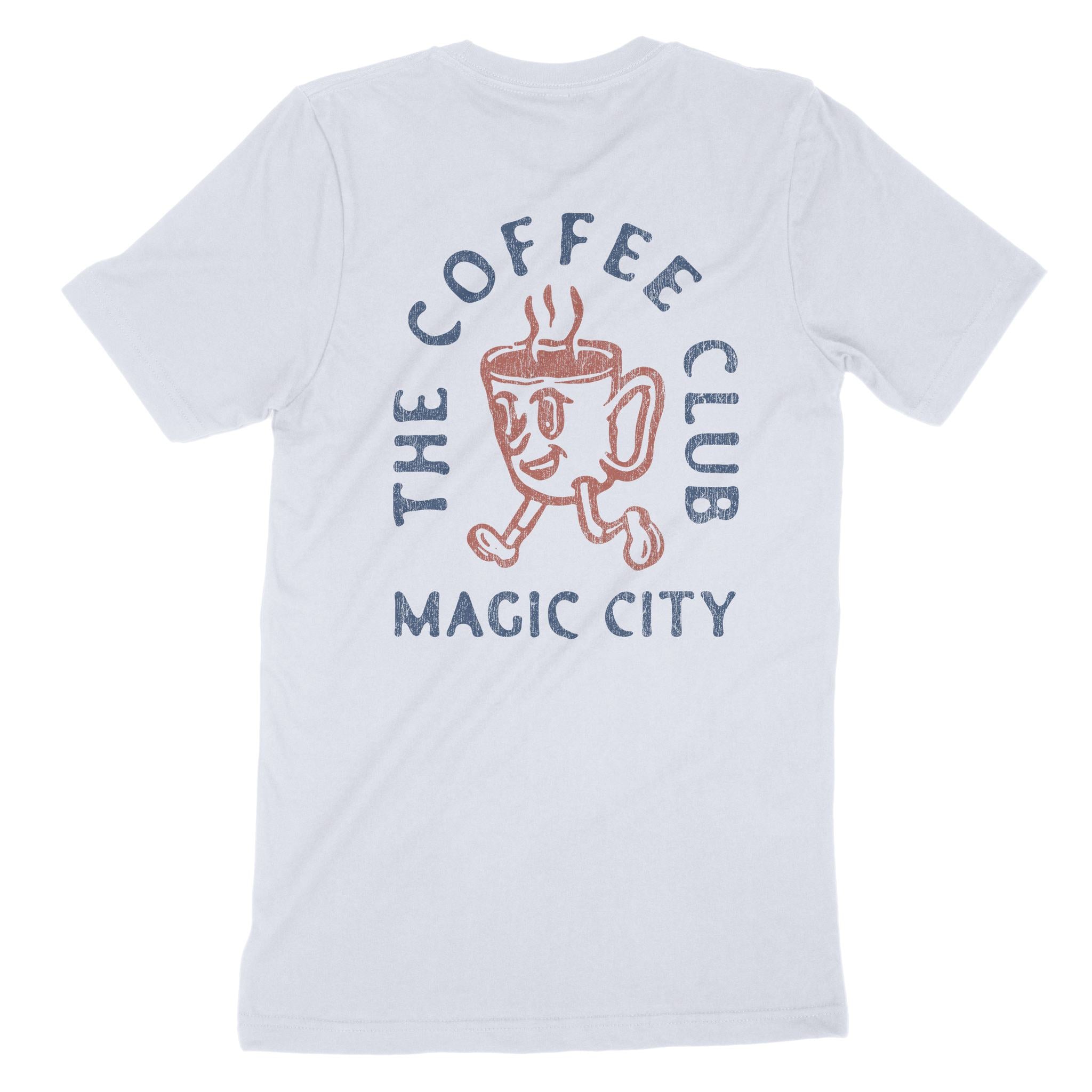 Miami Coffee Kid T-Shirt Light Blue back