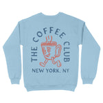 New York Crewneck in Light Blue - back view