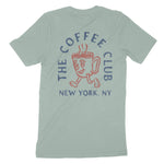 New York Coffee Kid T-Shirt Dusty Blue back
