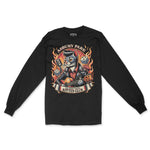 Asbury Park Rockabilly Longsleeve in Black - front view