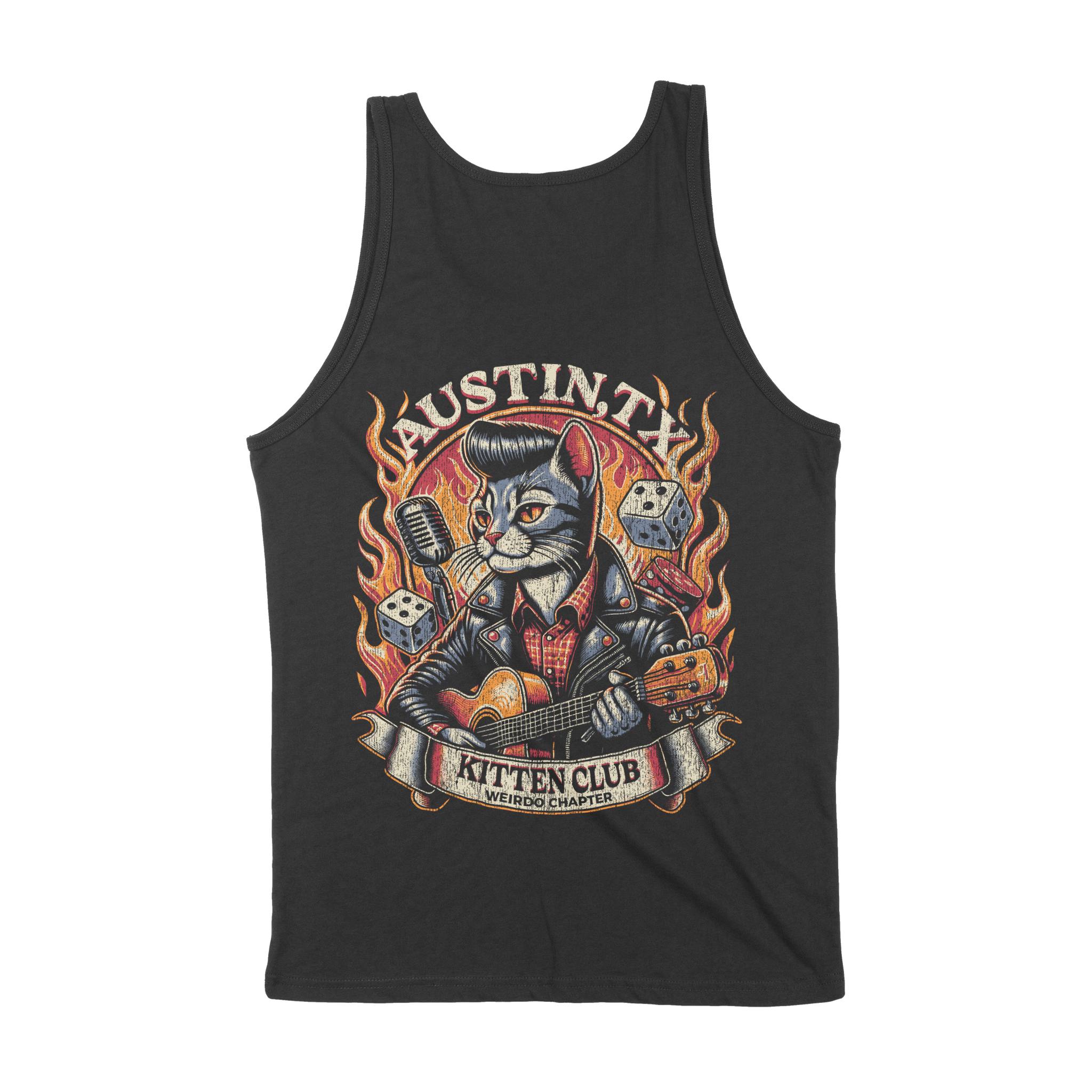 Austin Tank Top in Black - back view