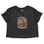 Denver Cropped Tee in Black - front view