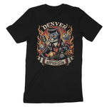 Denver Rockabilly T-Shirt Vintage Black back