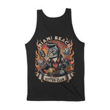 Miami Rockabilly Tank Top Black back