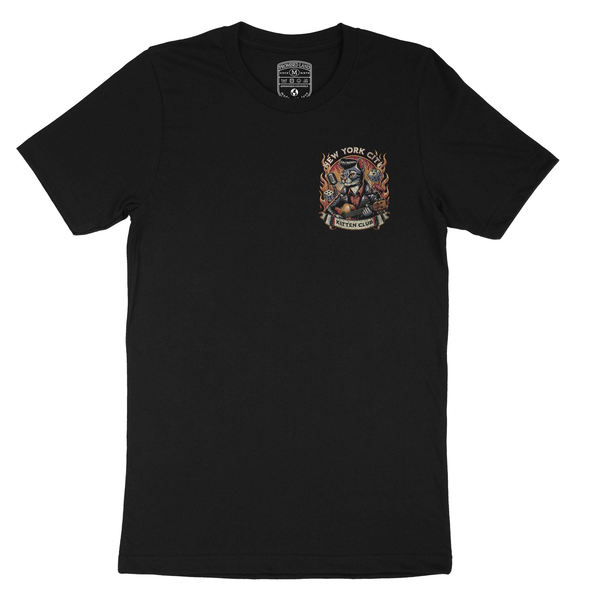 New York Rockabilly T-Shirt Vintage_Black front