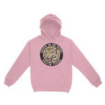 Austin White Tiger Dude Hoodie Light Pink front