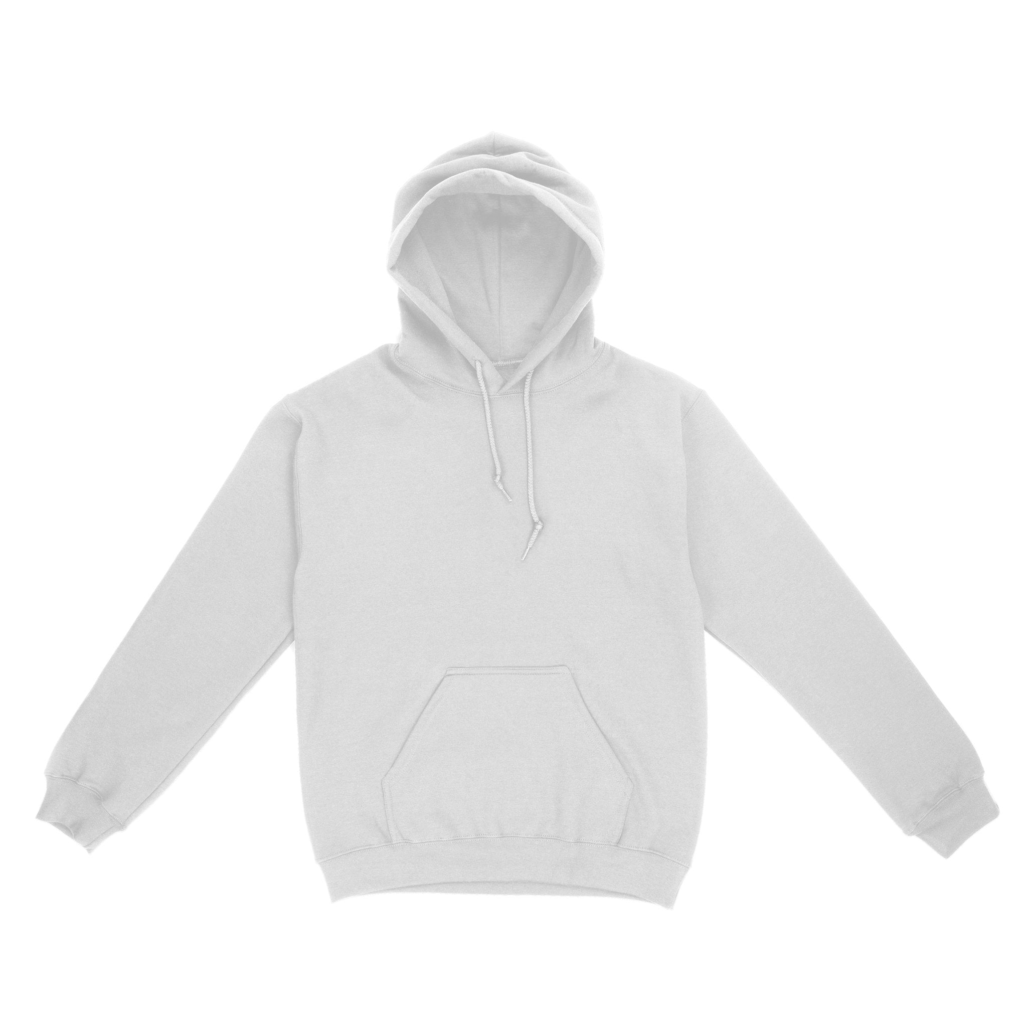 Austin White Tiger Dude Hoodie White front