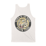 Austin White Tiger Dude Tank Top in Vintage - back view