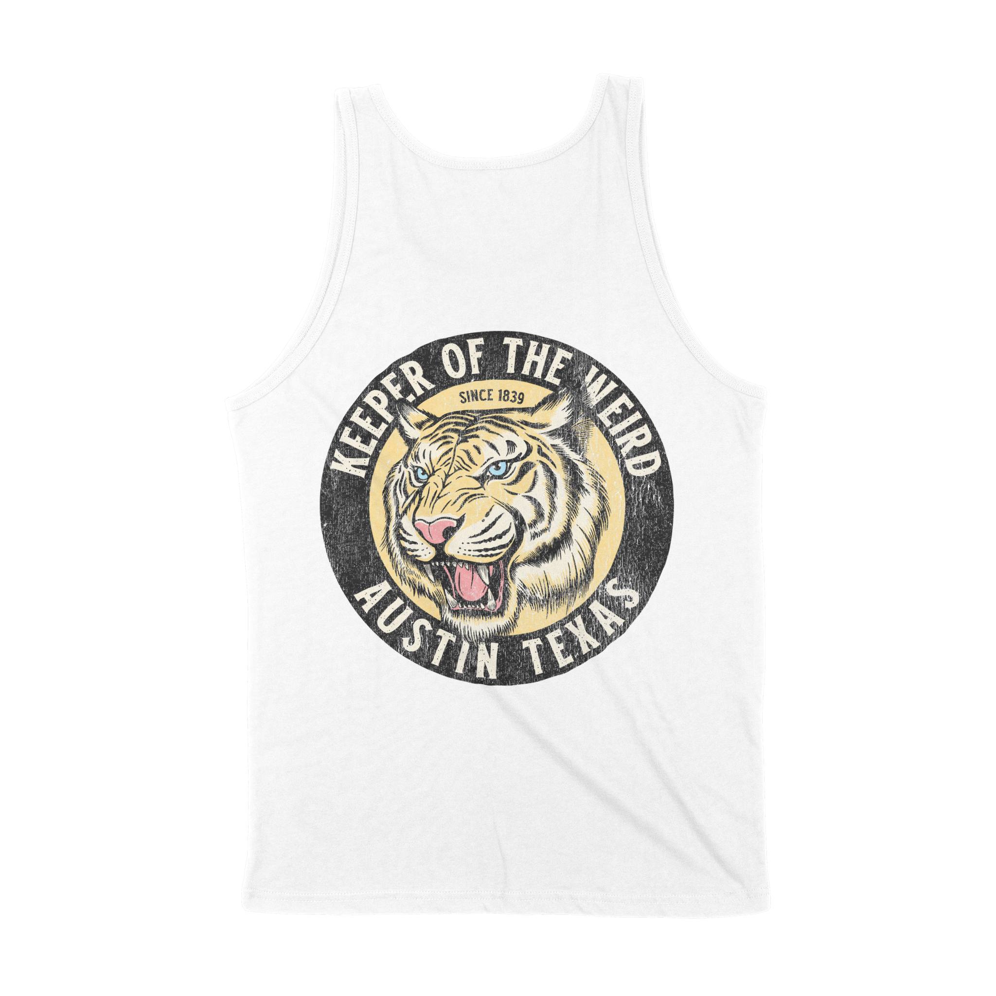 Austin Tank Top in White - back view