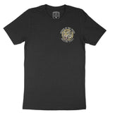 Austin White Tiger Dude T-Shirt Black front