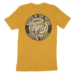 Austin White Tiger Dude T-Shirt Mustard back