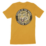 Austin White Tiger Dude T-Shirt Mustard back