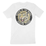 Austin White Tiger Dude T-Shirt White back
