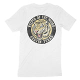 Austin White Tiger Dude T-Shirt White back